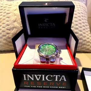 Invicta 6721 Venom Collection Chronograph Green Dial Stainless Steel Watch